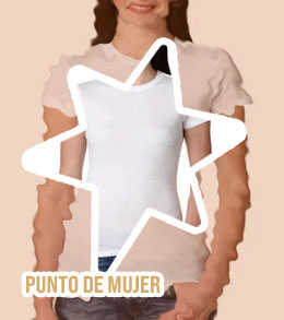 Jersey blanco ajustado mujer