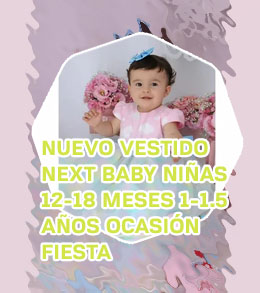 Vestido fiesta bebe 1 año