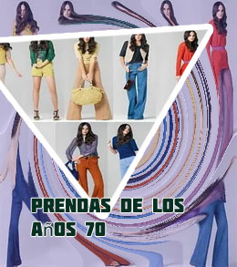 Vestimenta de los 70 hombres y mujeres